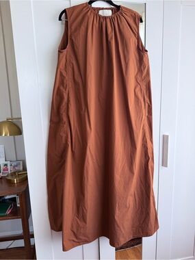 Studio Nicholson Sleeveless Maxi Dress in Rust - US Size 4, Designer Size 0
